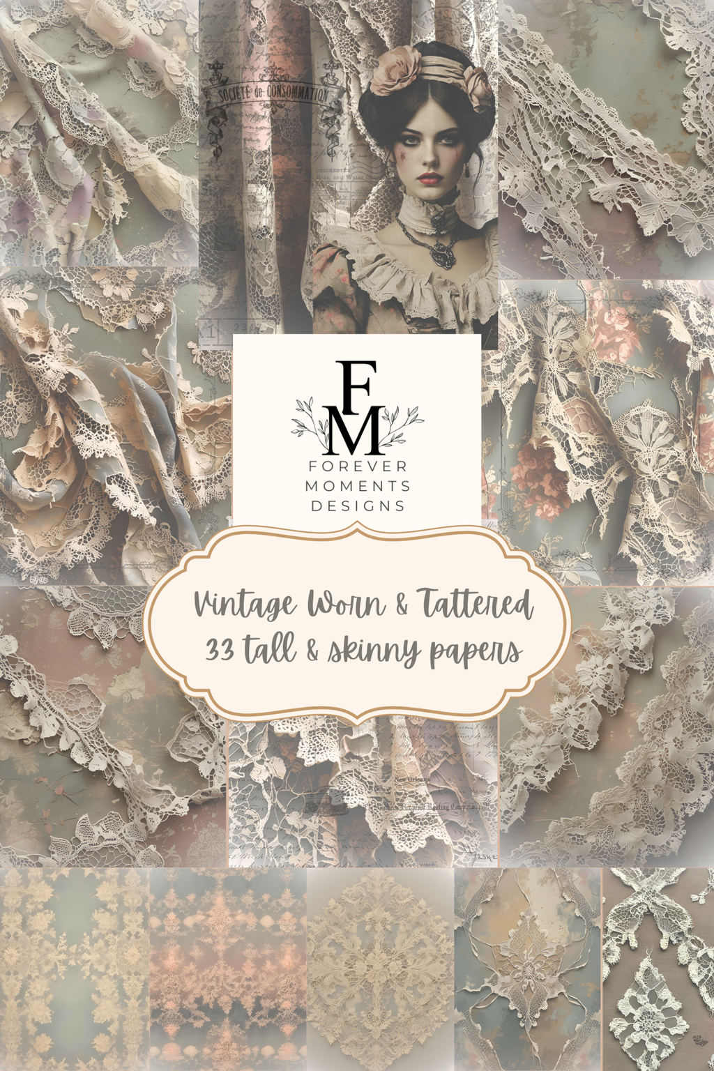 Vintage Worn & Tattered