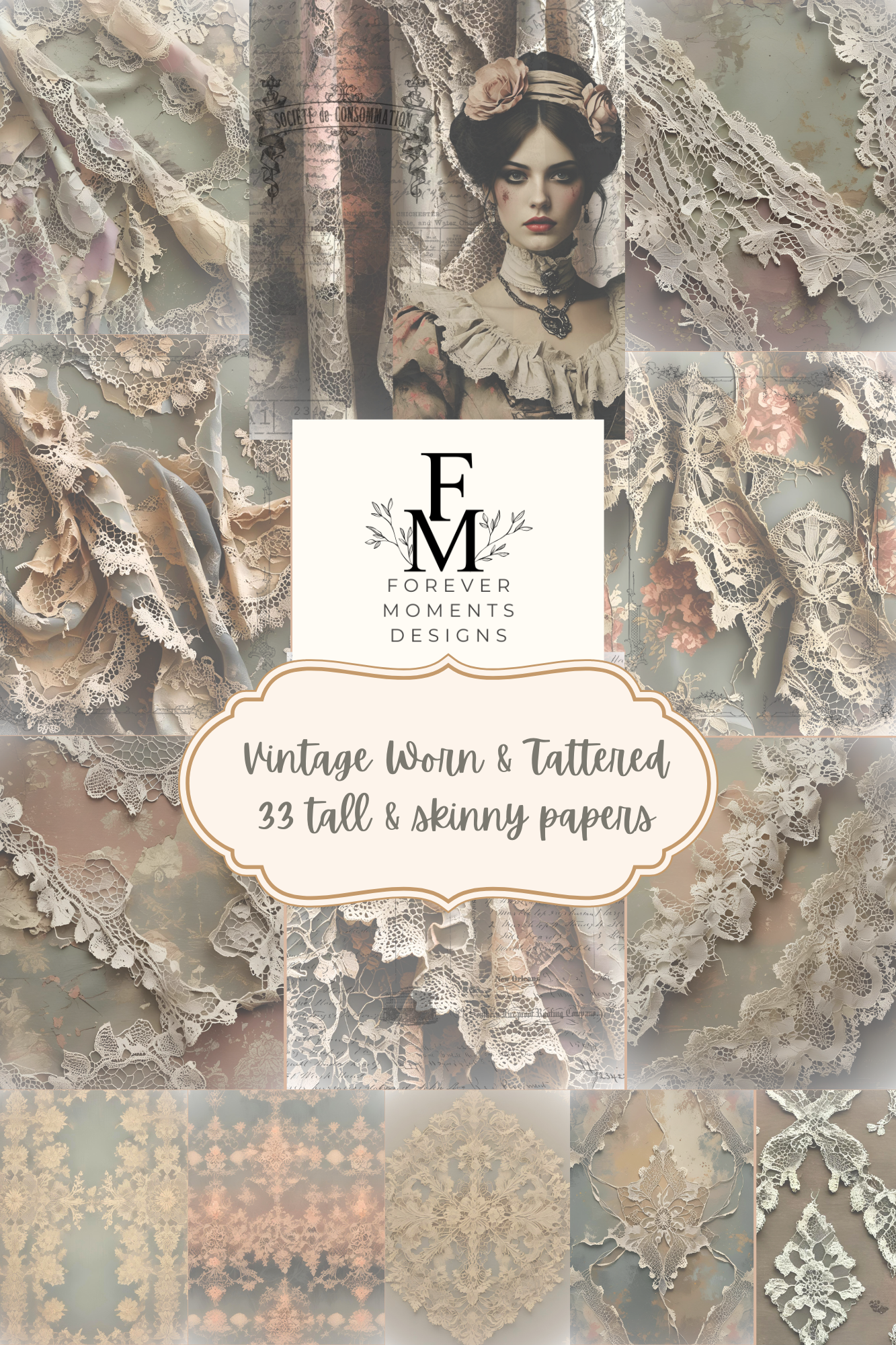 Vintage Worn & Tattered