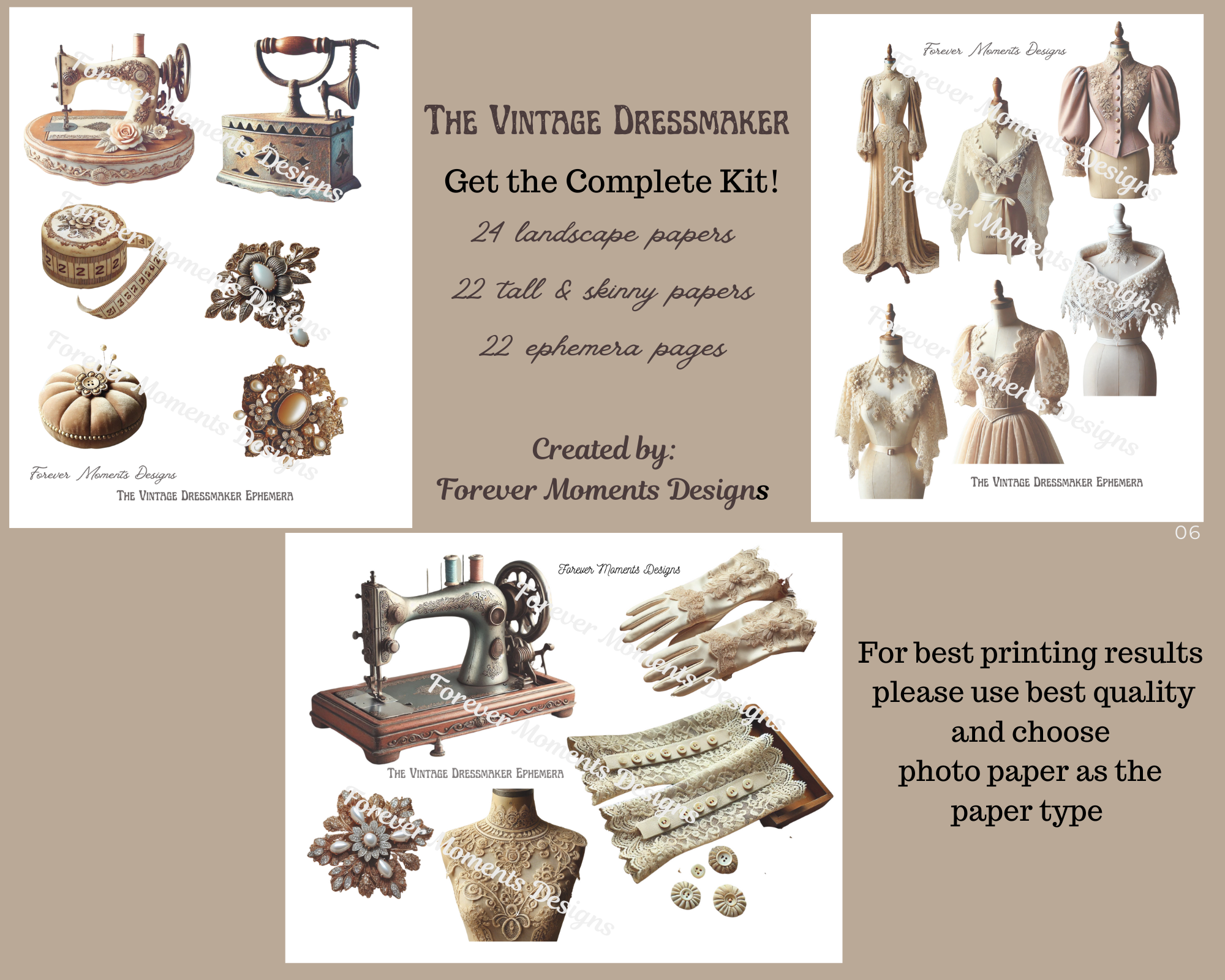 The Vintage Dressmaker Fussy Cuts add on kit