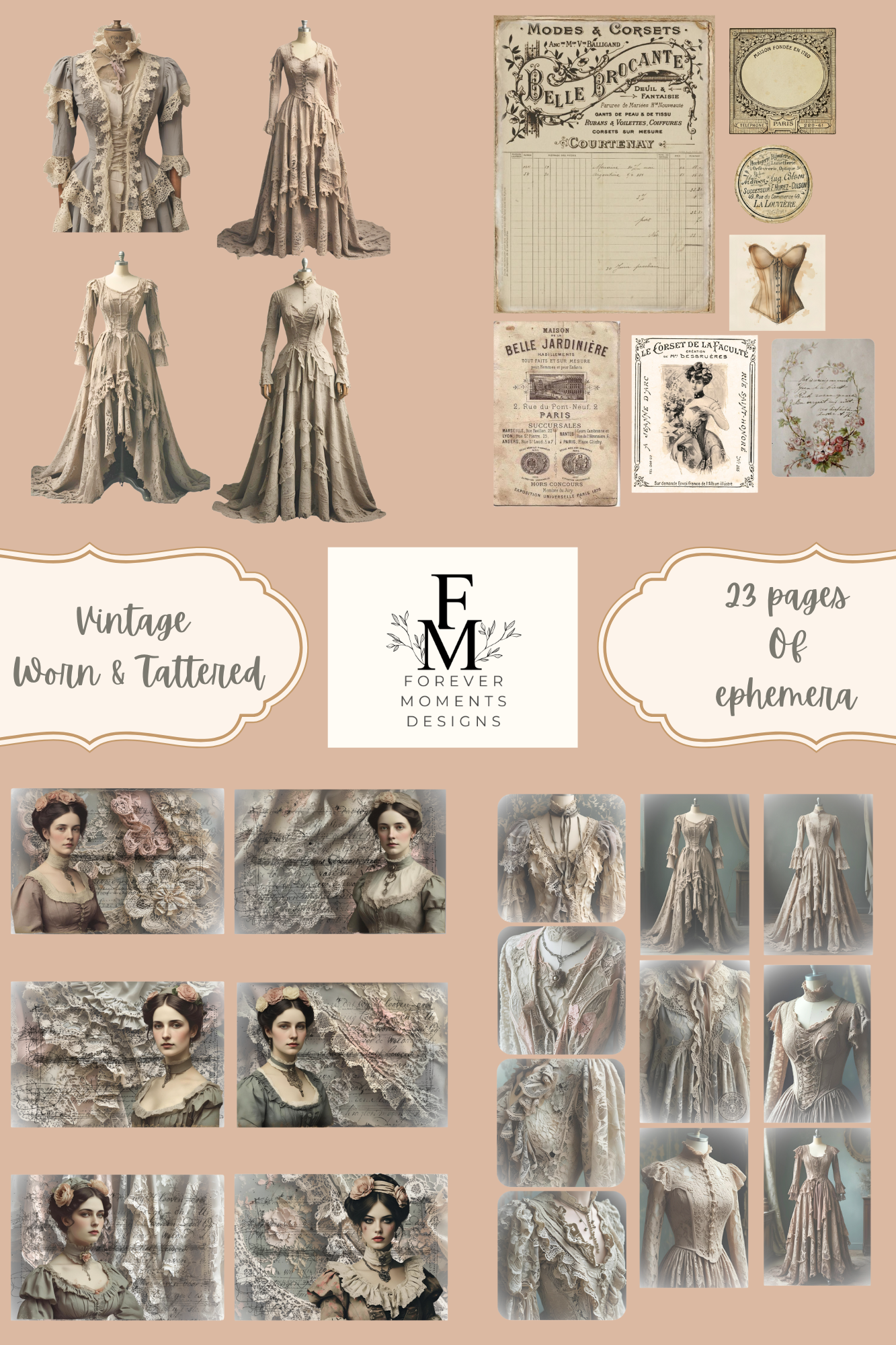 Vintage Worn & Tattered