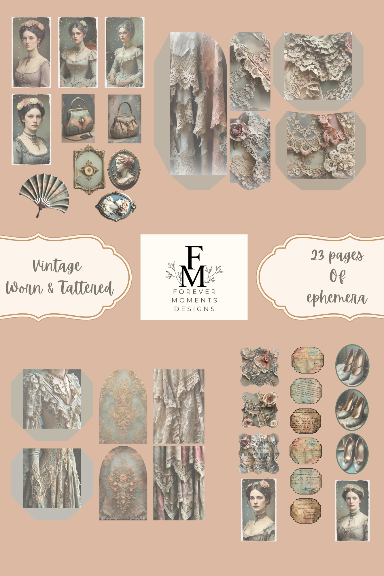 Vintage Worn & Tattered