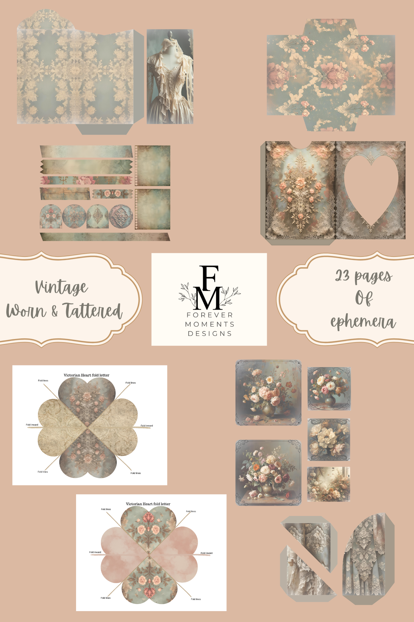 Vintage Worn & Tattered