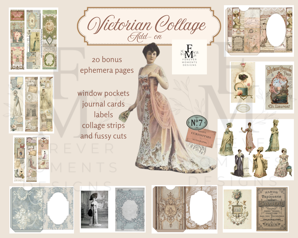 Victorian Collage kit + bonus ephemera kit